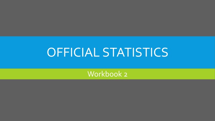 official statistics