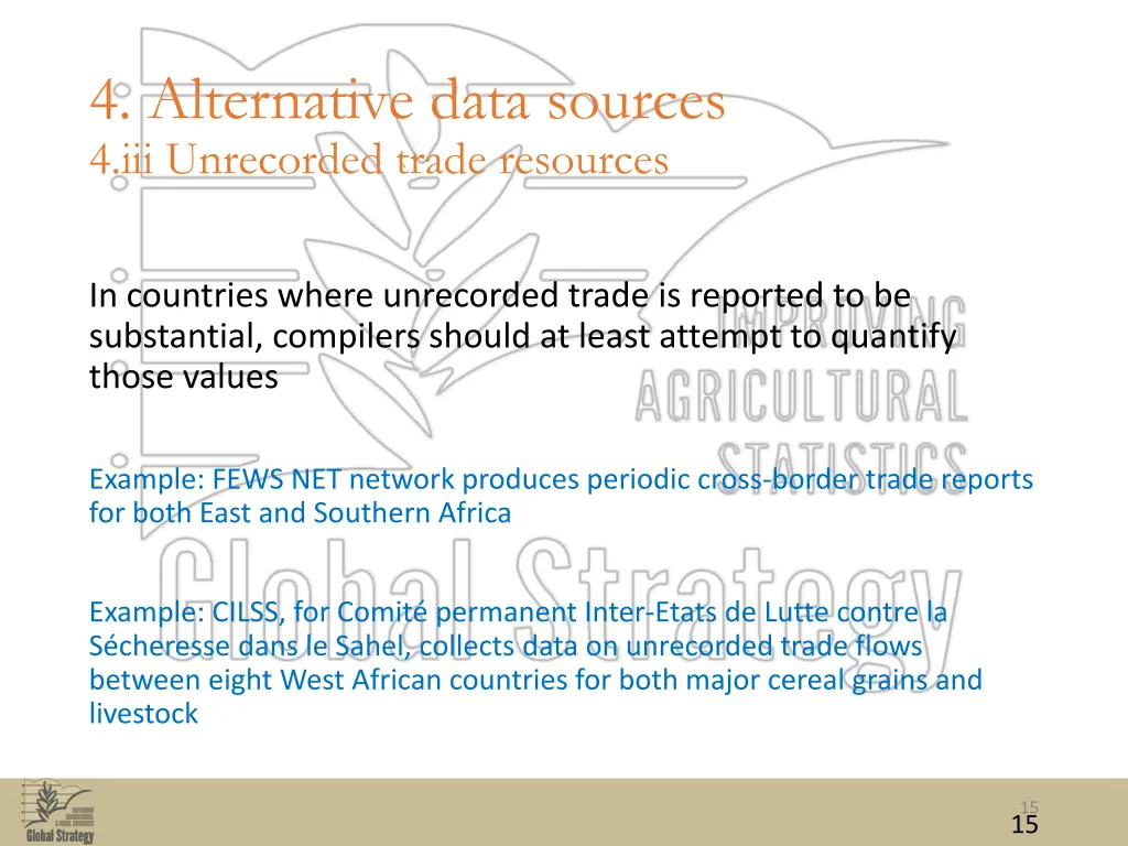 4 alternative data sources 4 iii unrecorded trade