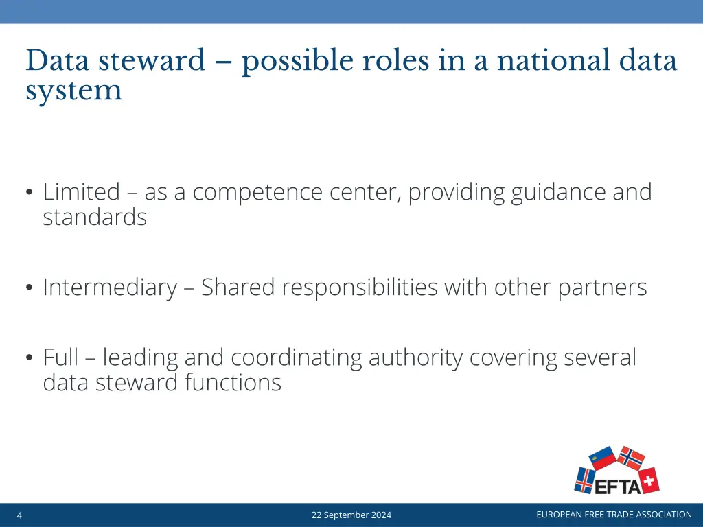 data steward possible roles in a national data