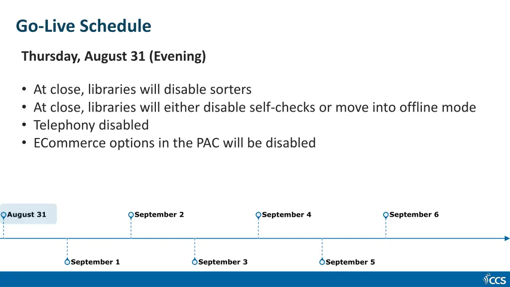 go live schedule 2