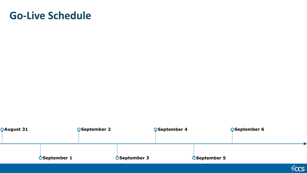 go live schedule