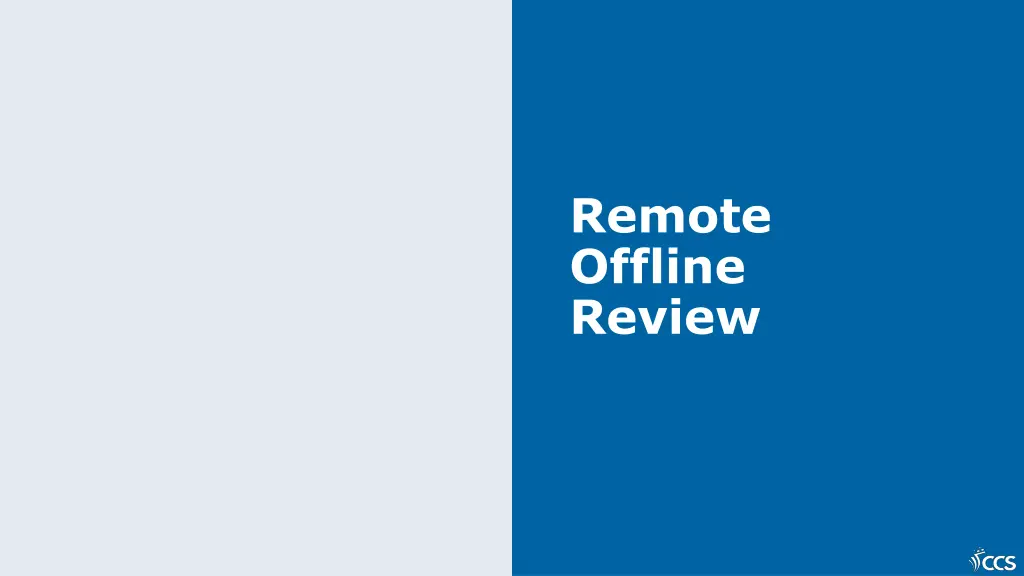 remote offline review