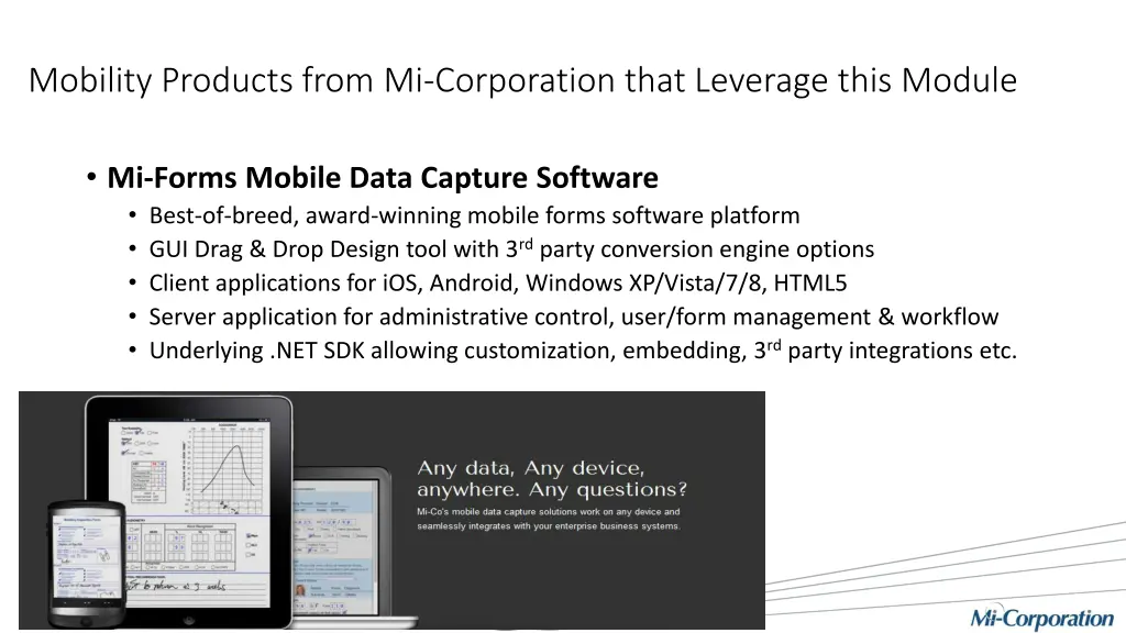 mobility products from mi corporation that