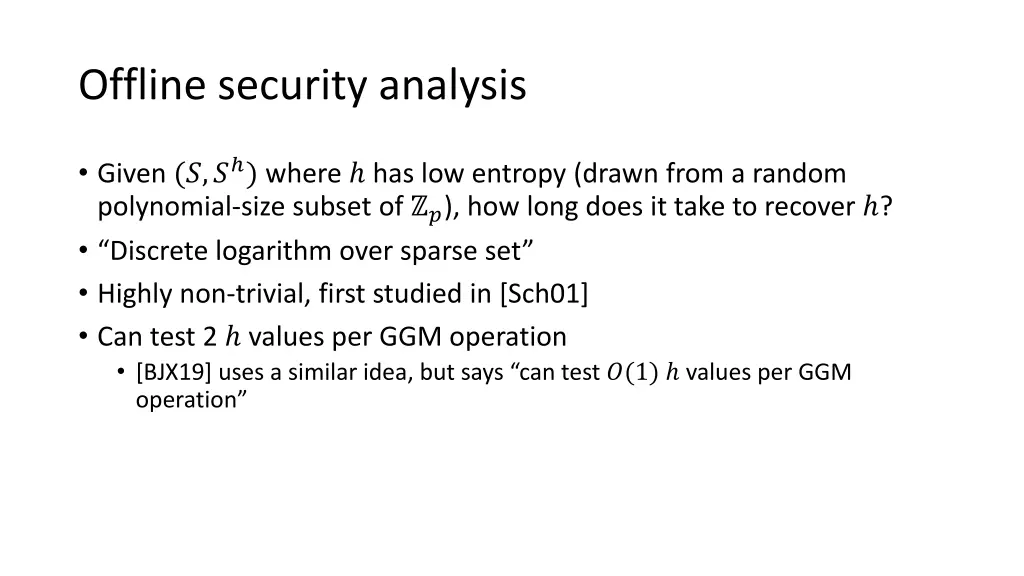 offline security analysis