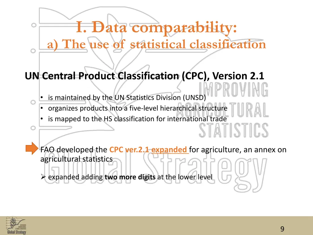 i data comparability a the use of statistical 2