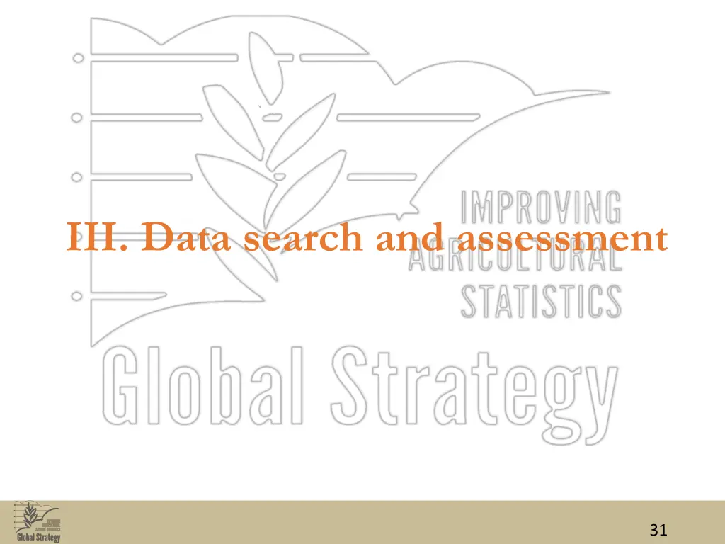 iii data search and assessment