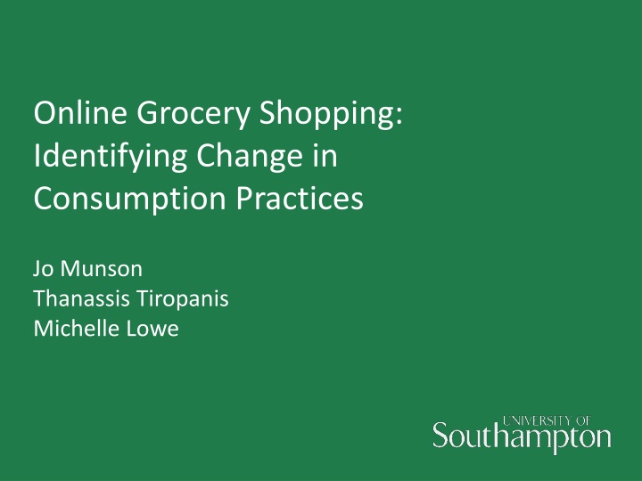 online grocery shopping identifying change