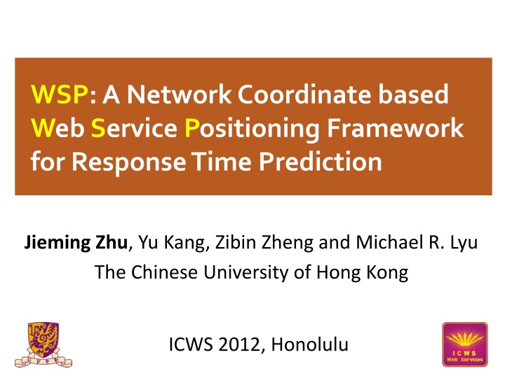 wsp a network coordinate based web service