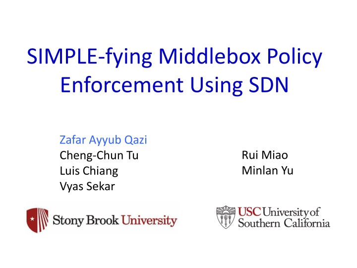 simple fying middlebox policy enforcement using