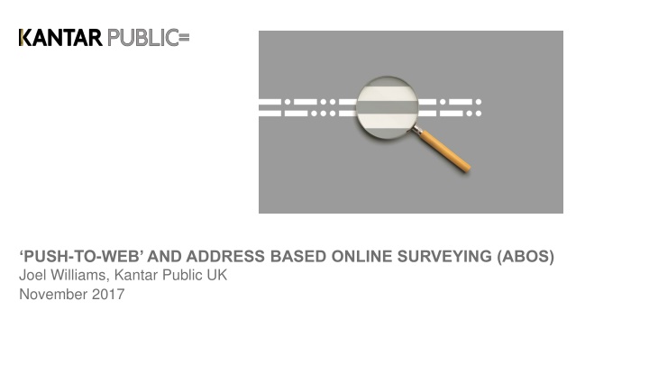 push to web and address based online surveying