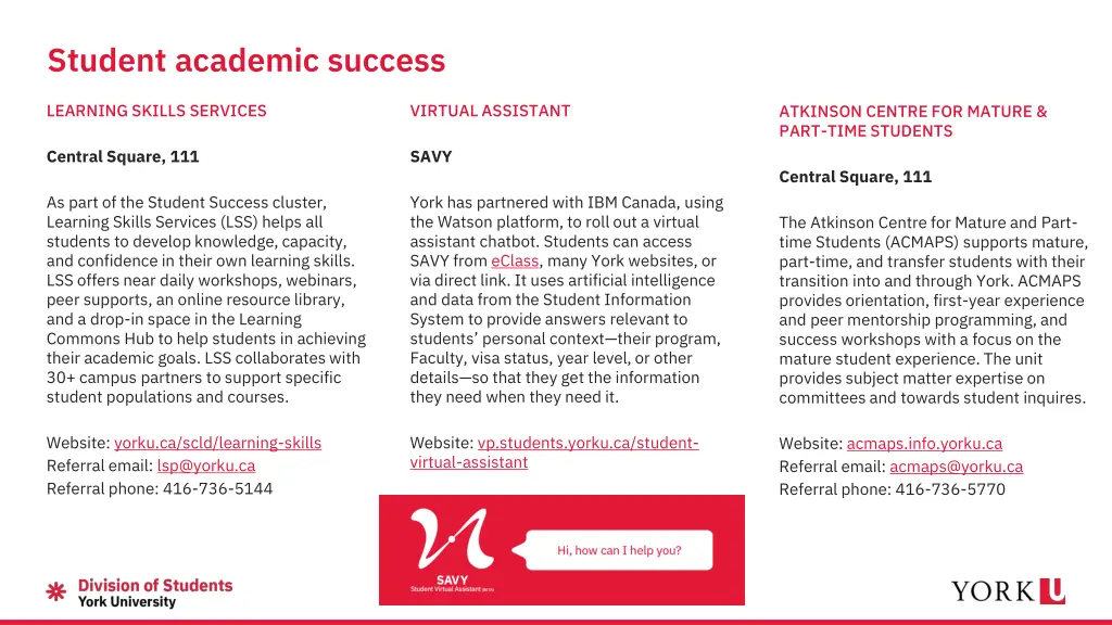 student academic success