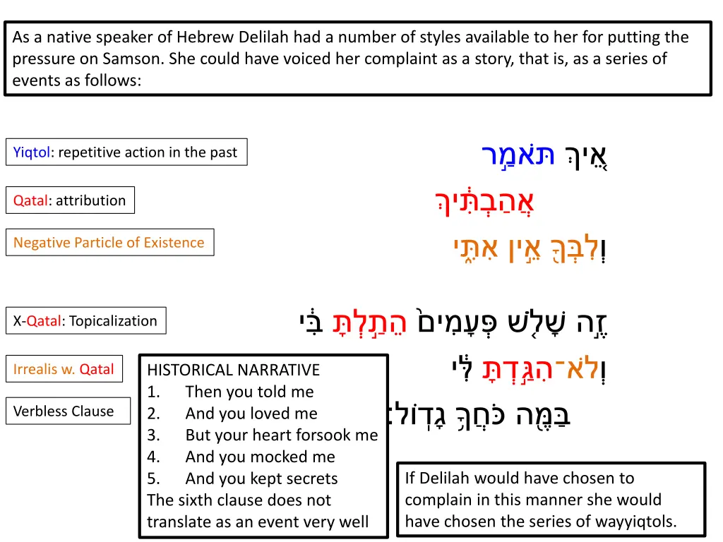 genre hn as a native speaker of hebrew delilah 1