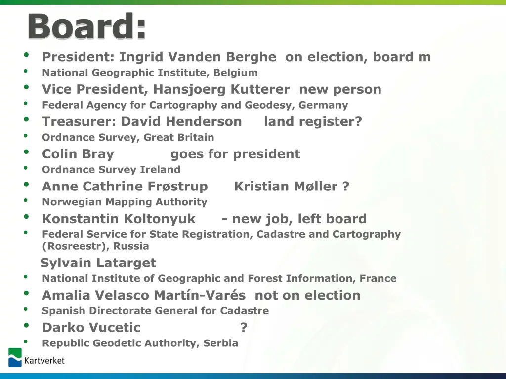 board president ingrid vanden berghe on election