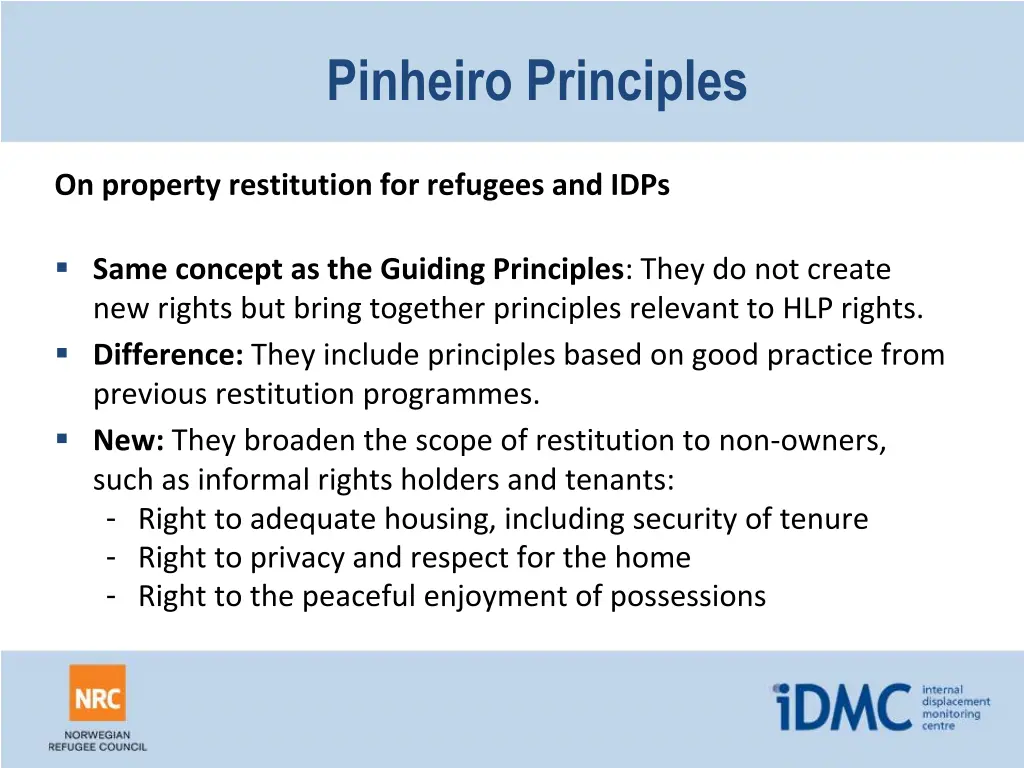 pinheiro principles