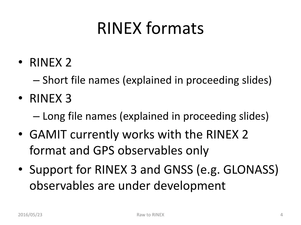 rinex formats