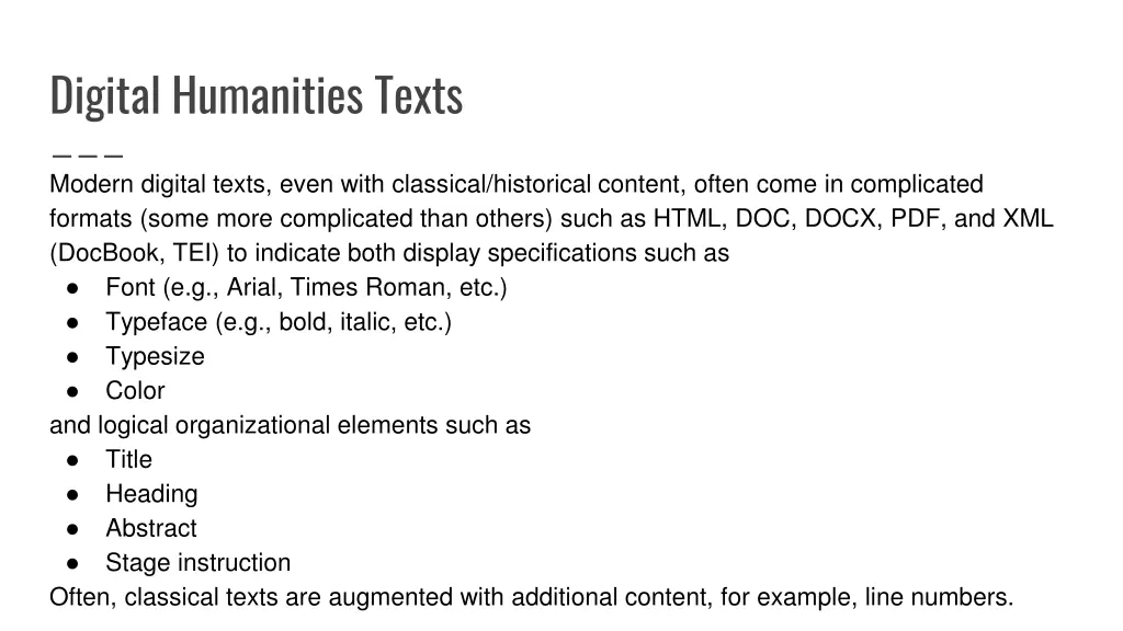 digital humanities texts