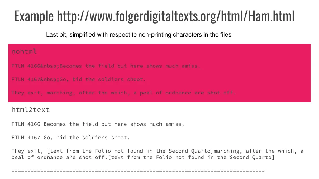 example http www folgerdigitaltexts org html