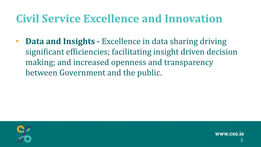 civil service excellence and innovation