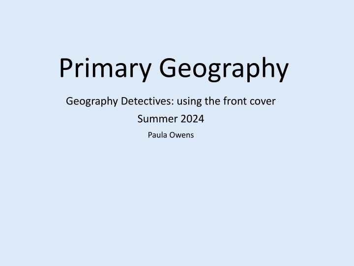 primary geography