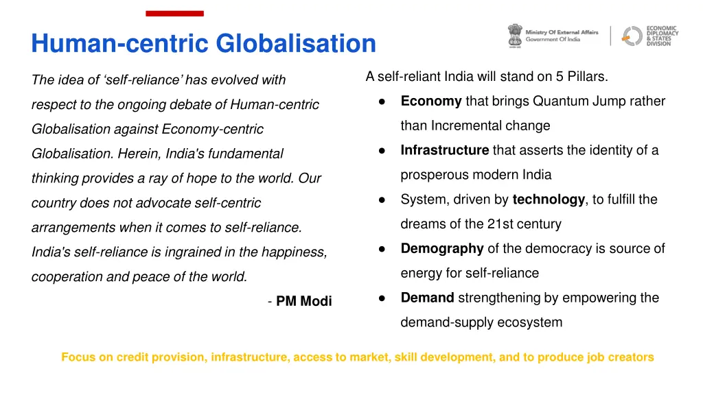 human centric globalisation