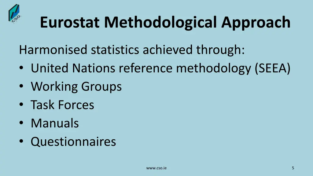 eurostat methodological approach