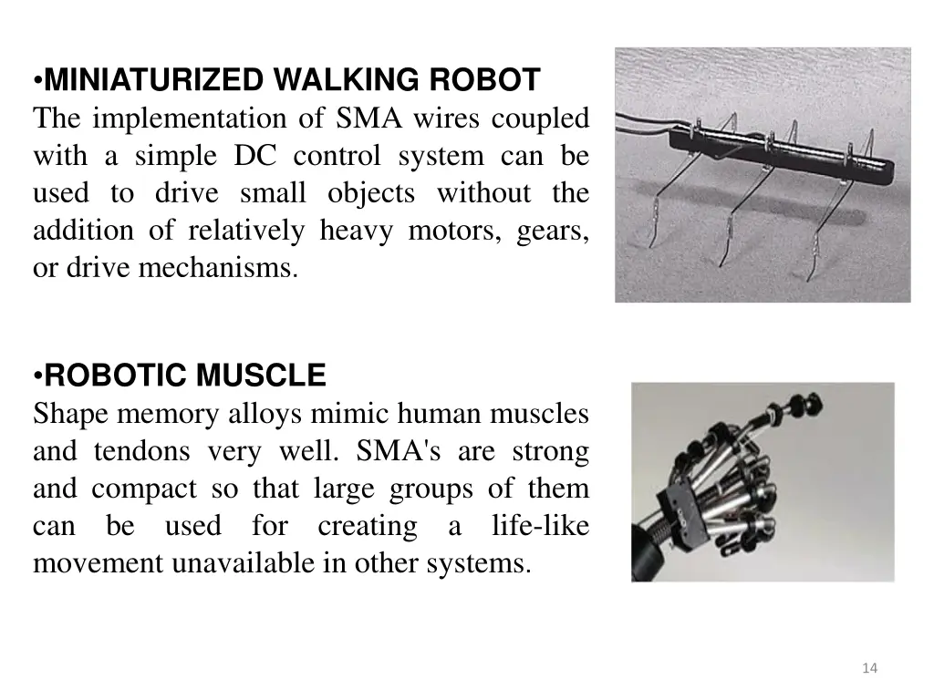 miniaturized walking robot the implementation