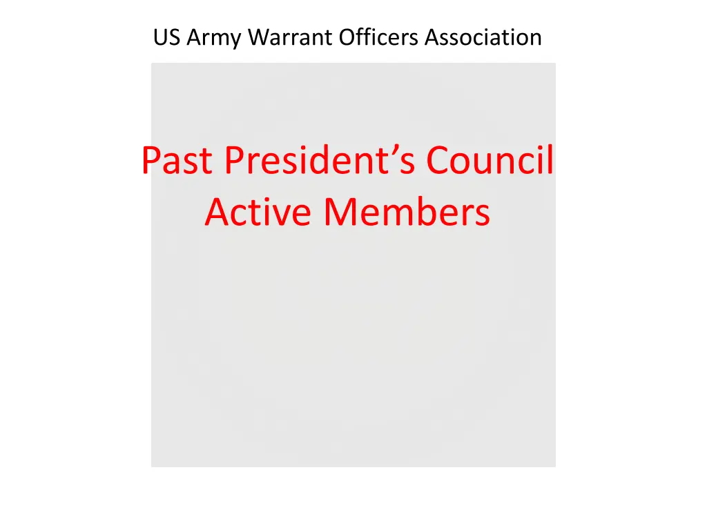 us army warrant officers association 1