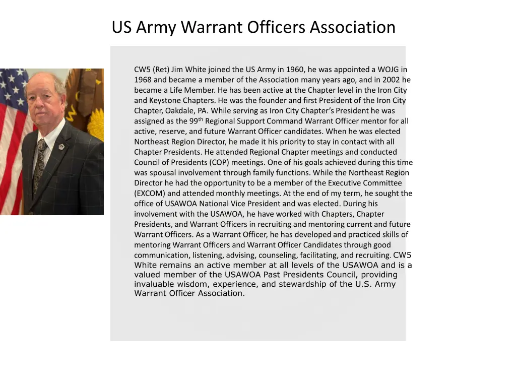 us army warrant officers association 10