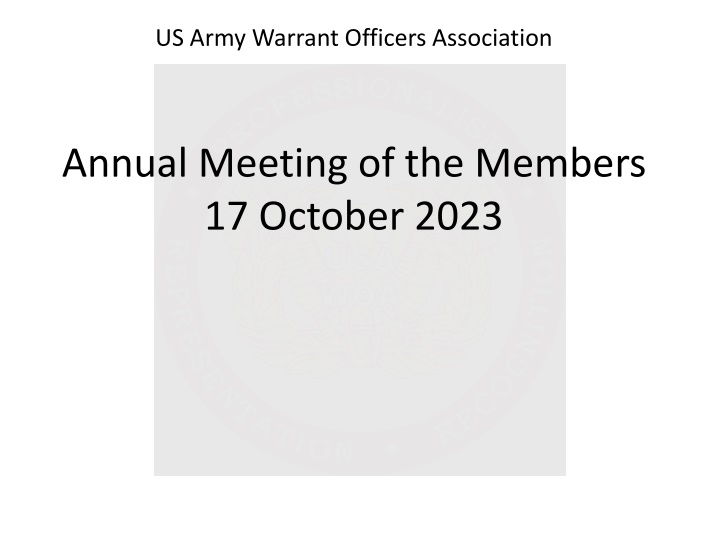 us army warrant officers association