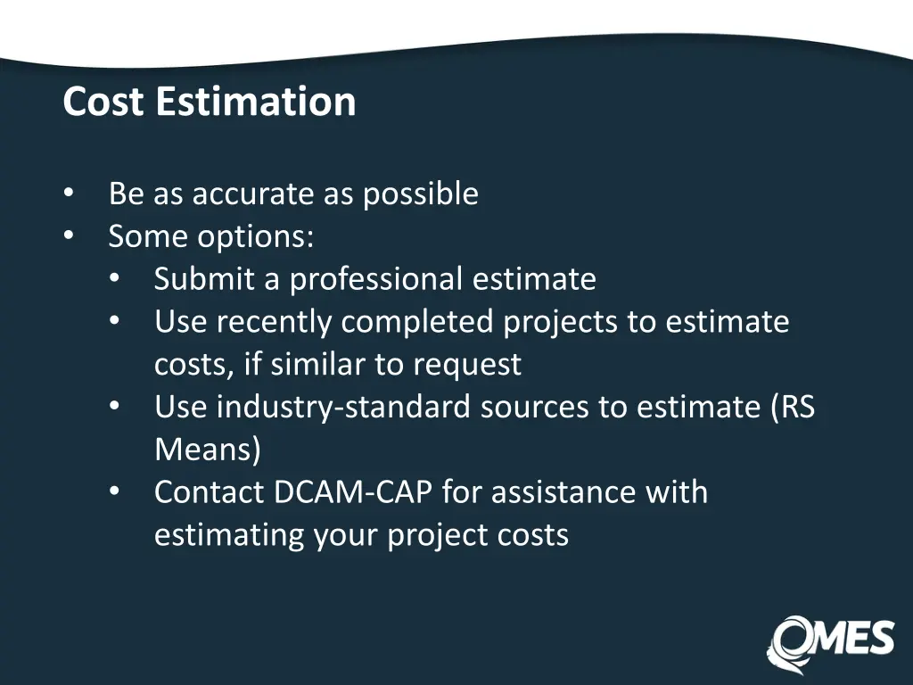 cost estimation