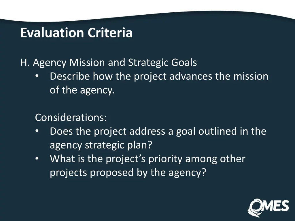 evaluation criteria 7