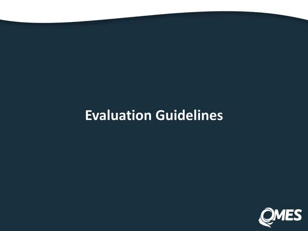 evaluation guidelines