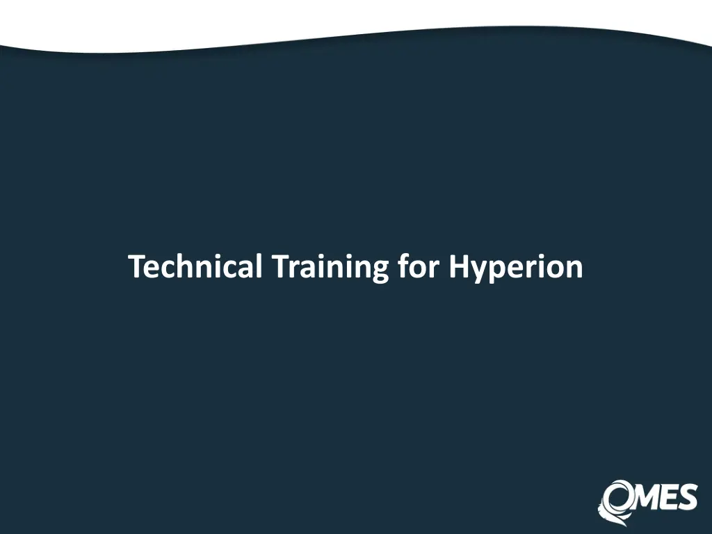 technical training for hyperion