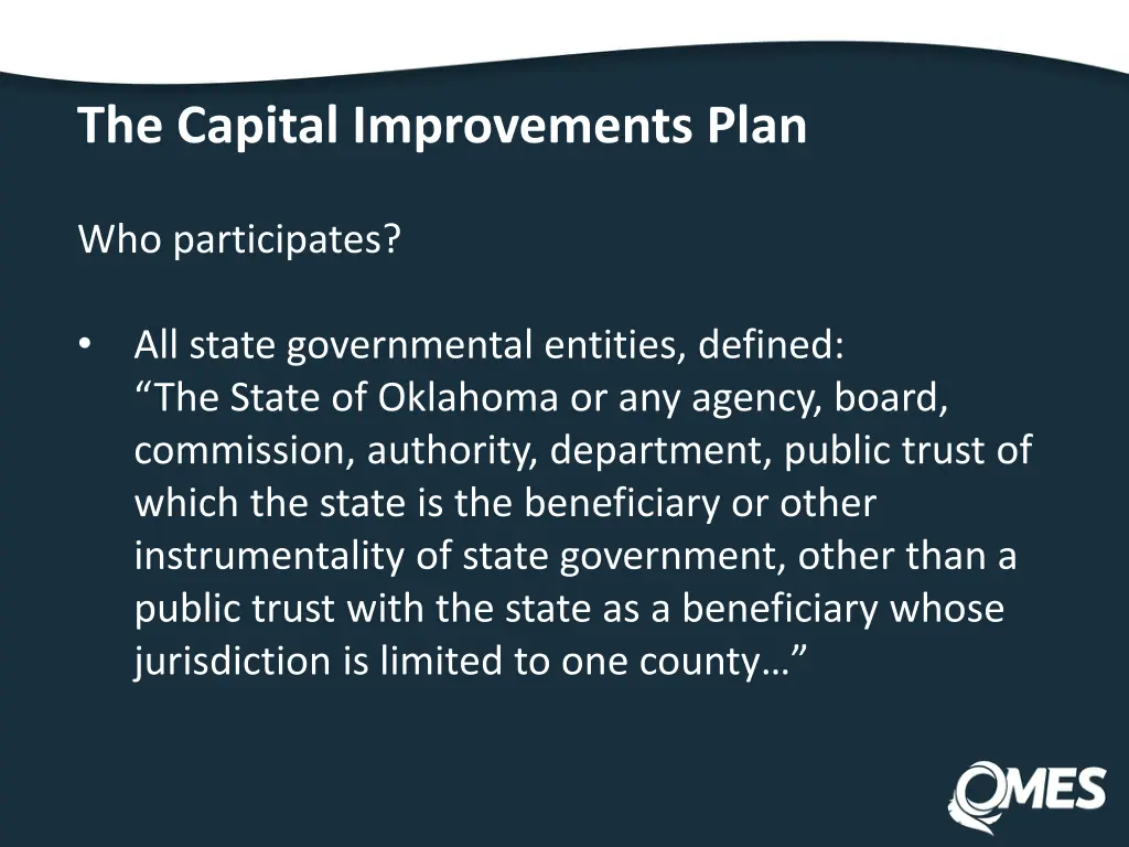 the capital improvements plan 2