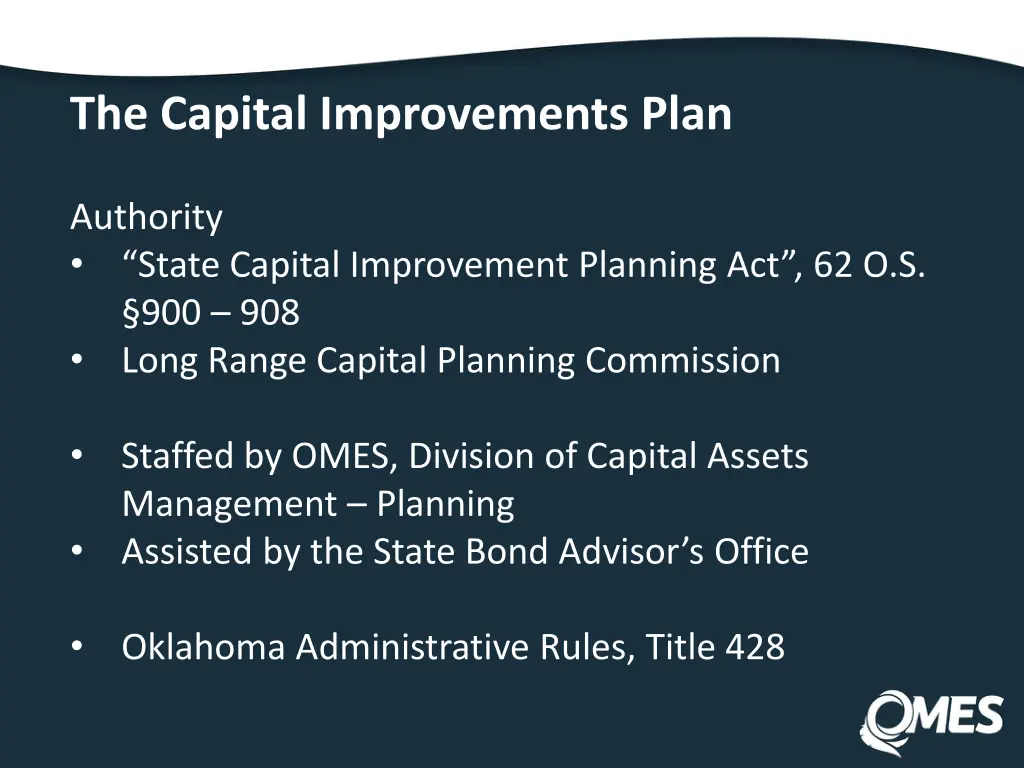 the capital improvements plan