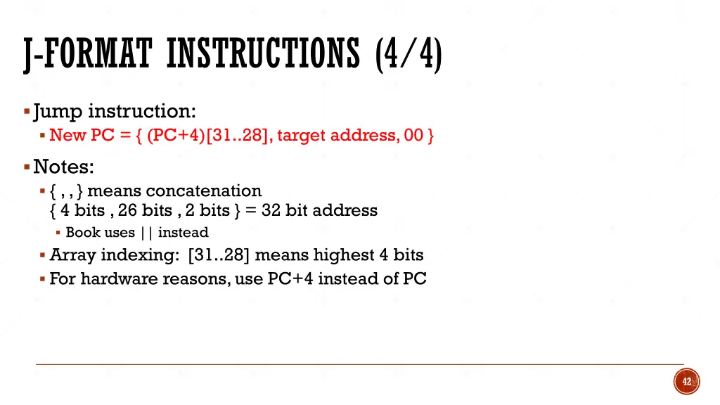 j format instructions 4 4