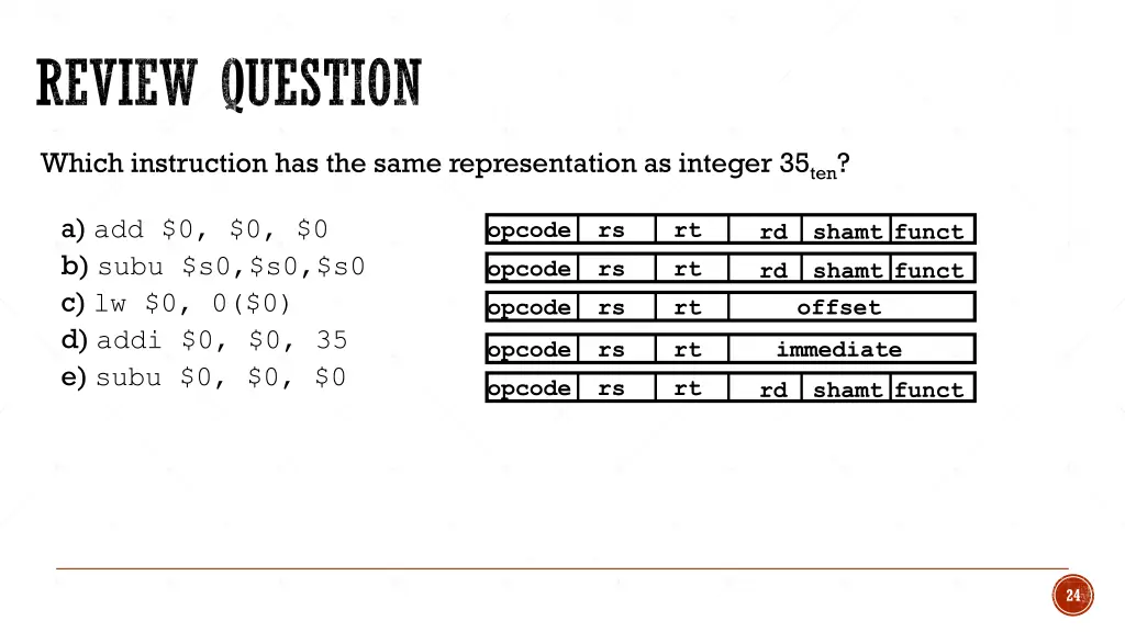 review question