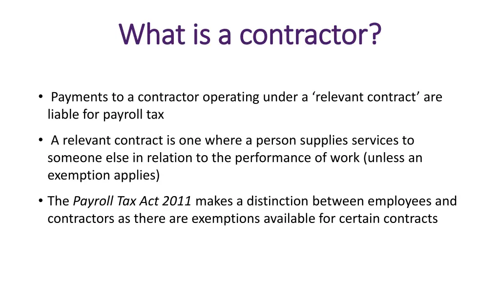 what is a contractor what is a contractor