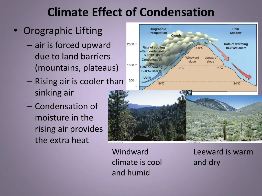 climate effect of condensation