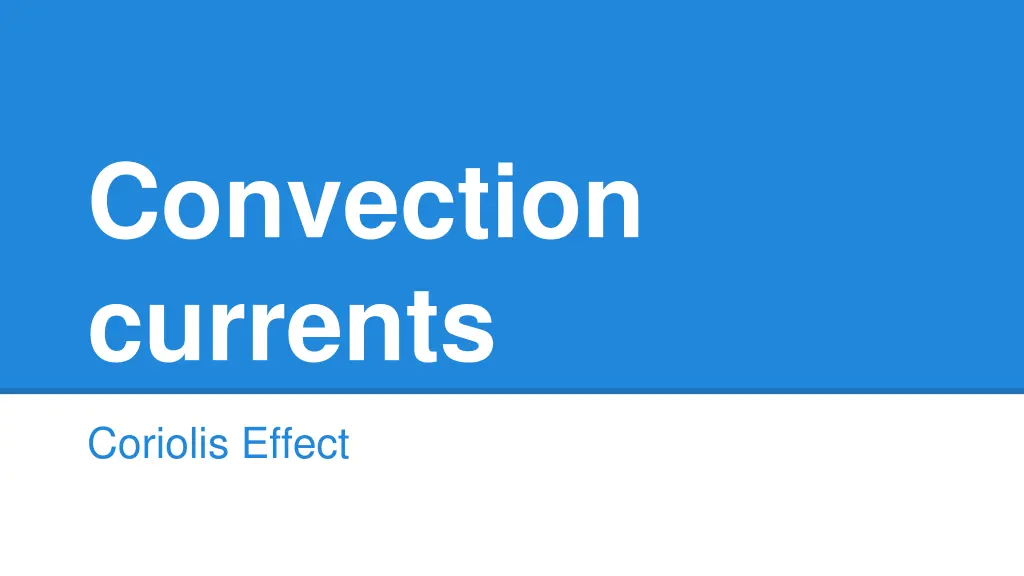 convection currents