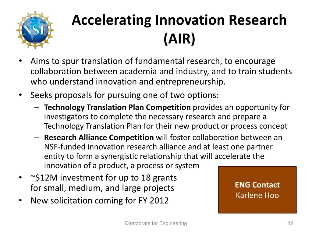 accelerating innovation research air