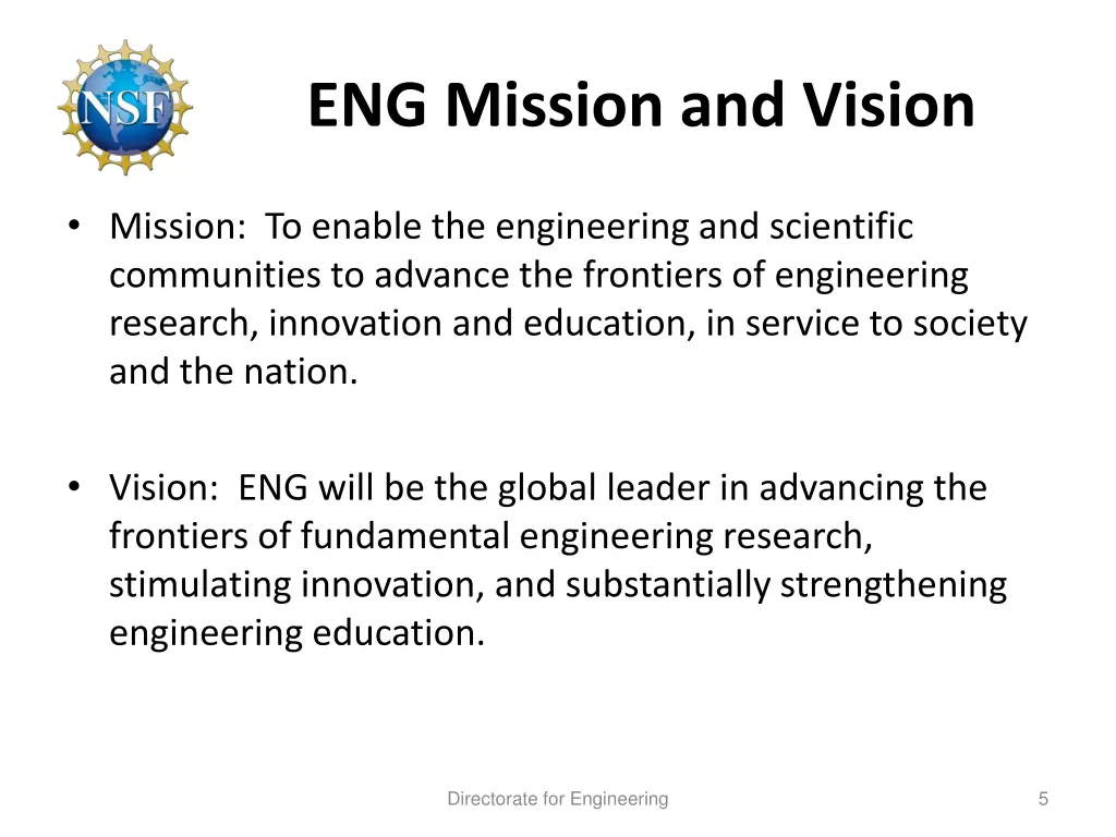 eng mission and vision