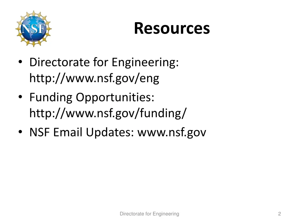 resources