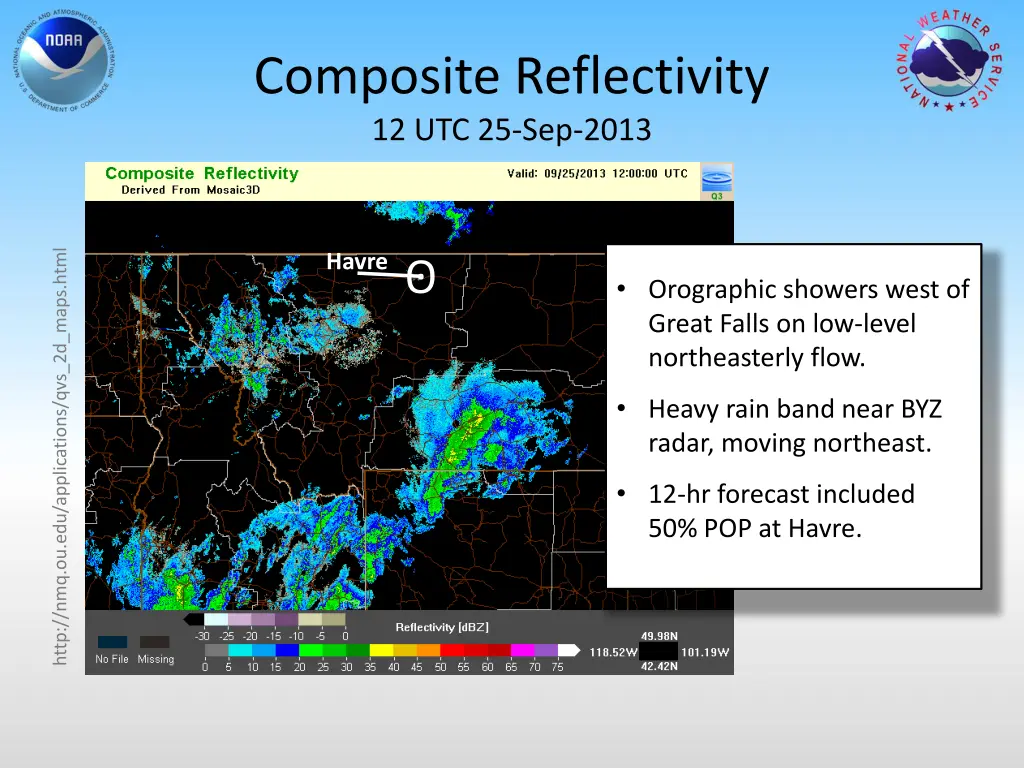 composite reflectivity 12 utc 25 sep 2013