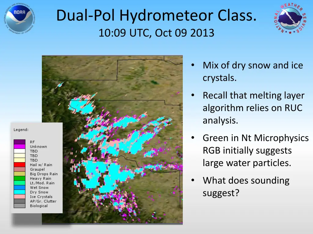 dual pol hydrometeor class 10 09 utc oct 09 2013