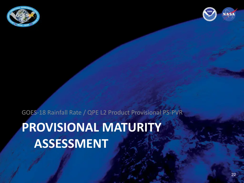 goes 18 rainfall rate qpe l2 product provisional 2