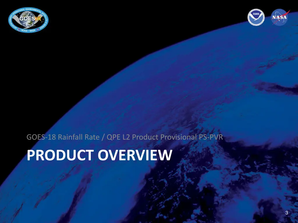 goes 18 rainfall rate qpe l2 product provisional