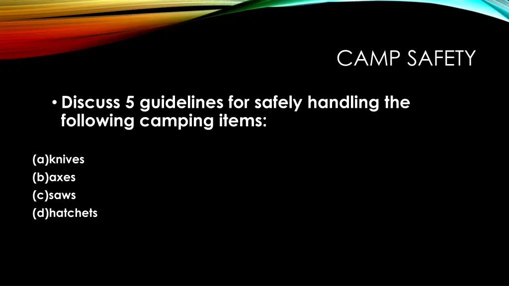 camp safety 7