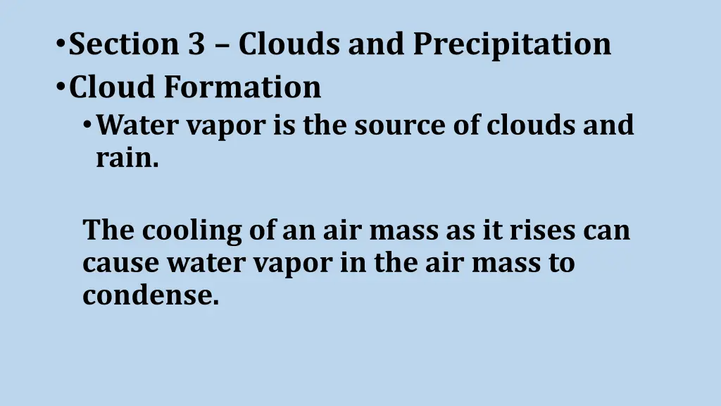 section 3 clouds and precipitation cloud