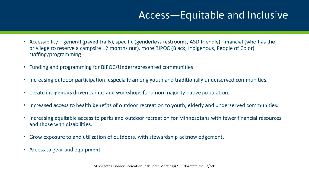 access equitable and inclusive